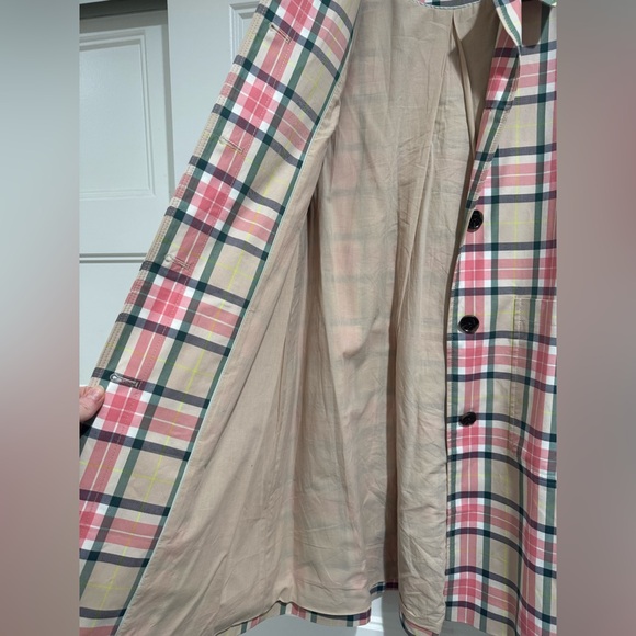 Boden Spring Plaid Trench coat - Picture 7 of 11